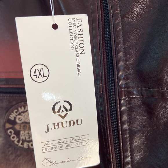 J.Hudu mens coat sz 4XL nwt red - Picture 3 of 9